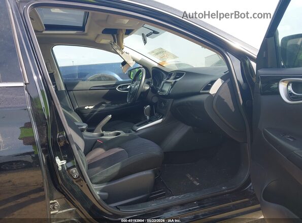 3N1AB7AP0KY318893 2019 NISSAN SENTRA Black Widok wnętrza z przodu