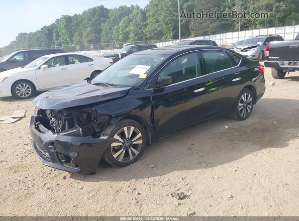 3N1AB7AP0KY318893 2019 NISSAN SENTRA Black Przód lewy