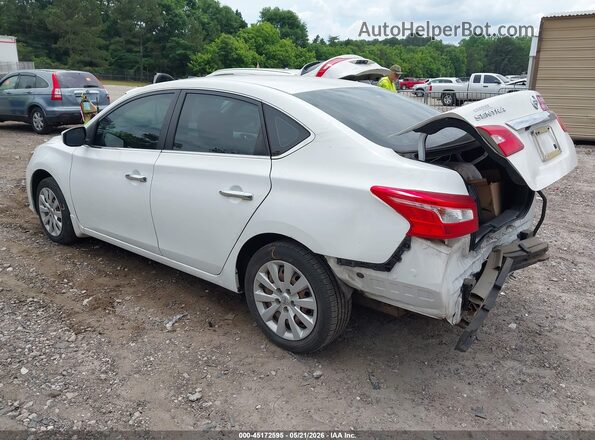 3N1AB7AP0KY344734 2019 NISSAN SENTRA White Հետևի ձախ