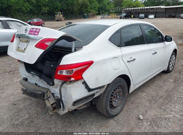 3N1AB7AP0KY344734 2019 NISSAN SENTRA White Հետևի աջ