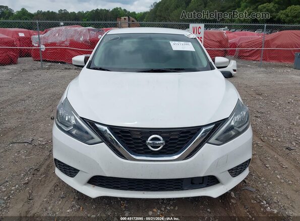 3N1AB7AP0KY344734 2019 NISSAN SENTRA White Սալոնի հետևի տեսք