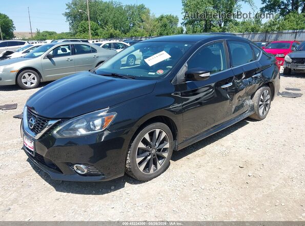 3N1AB7AP0KY372372 2019 NISSAN SENTRA Black Front left