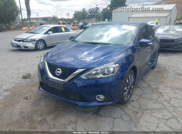 3N1AB7AP0KY404155 2019 NISSAN SENTRA Blue Առջևի ձախ երեք քառորդ տեսարան
