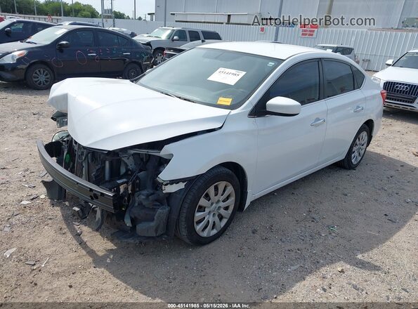 3N1AB7AP0KY418962 2019 NISSAN SENTRA White Przód lewy