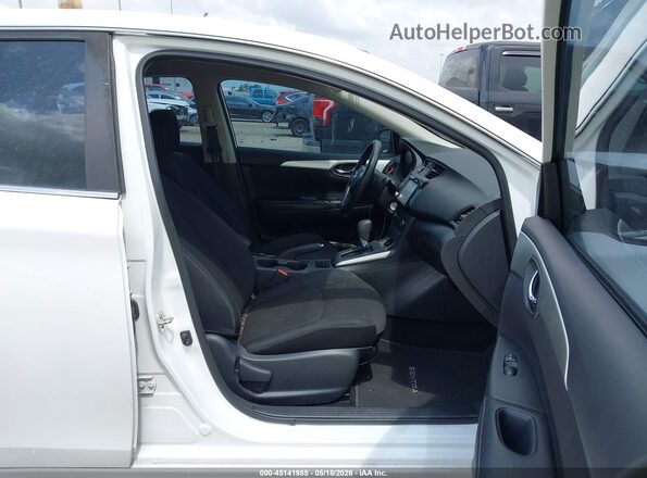 3N1AB7AP0KY418962 2019 NISSAN SENTRA White Widok wnętrza z przodu