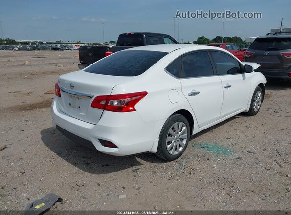 3N1AB7AP0KY418962 2019 NISSAN SENTRA White Tył prawy