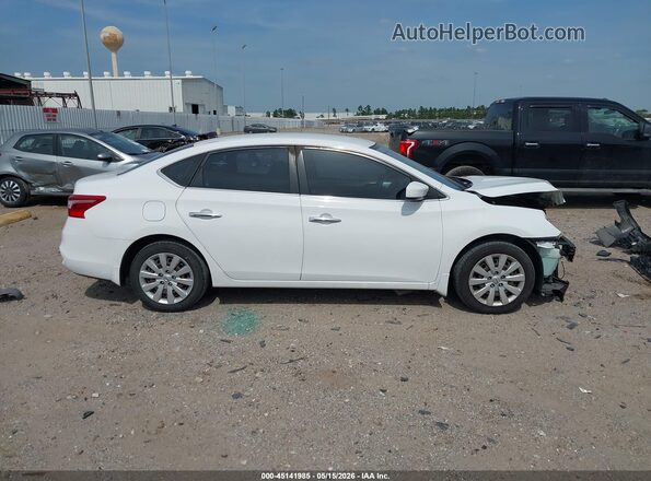 3N1AB7AP0KY418962 2019 NISSAN SENTRA White Widok wnętrza 360 stopni