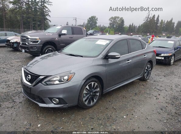3N1AB7AP0KY437852 2019 NISSAN SENTRA Gray Front left