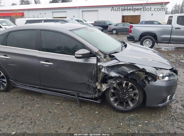 3N1AB7AP0KY437852 2019 NISSAN SENTRA Gray Front view