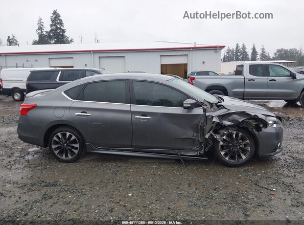 3N1AB7AP0KY437852 2019 NISSAN SENTRA Gray Rear interior view