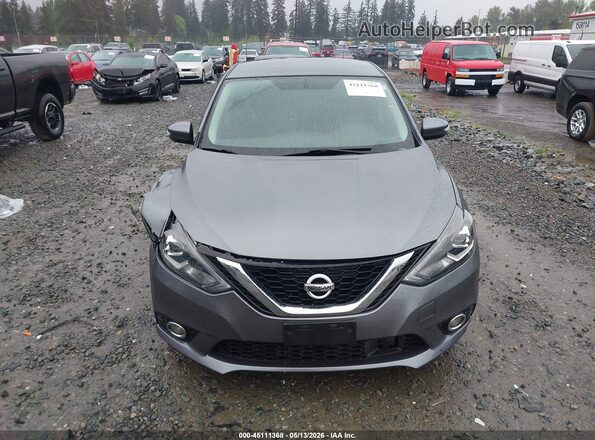 3N1AB7AP0KY437852 2019 NISSAN SENTRA Gray Instrument cluster view