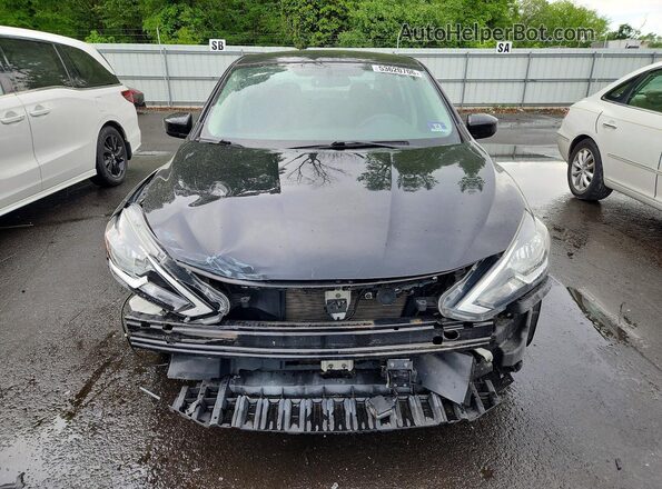 3N1AB7AP0KY441948 2019 NISSAN SENTRA Black წინა ხედი