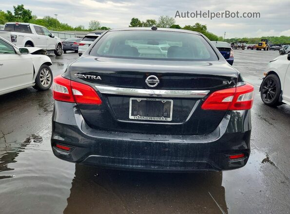 3N1AB7AP0KY441948 2019 NISSAN SENTRA Black უკანა ხედი