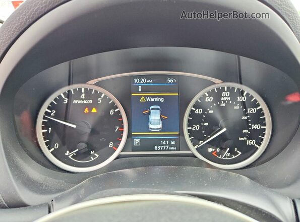3N1AB7AP0KY441948 2019 NISSAN SENTRA Black ხელსაწყოთა პანელის ხედი
