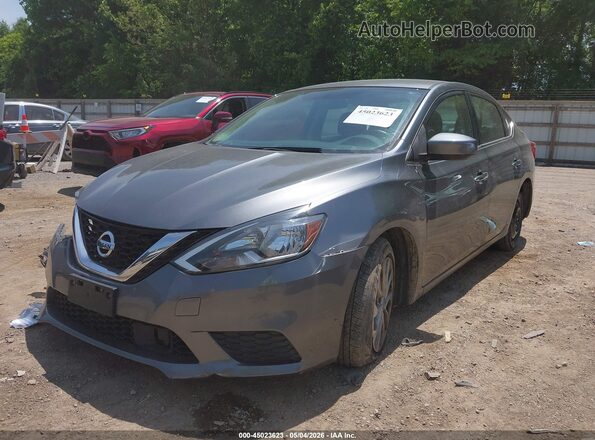 3N1AB7AP0KY453548 2019 NISSAN SENTRA Gray Передня ліва чверть