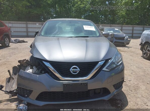 3N1AB7AP0KY453548 2019 NISSAN SENTRA Gray Вид задньої частини салону