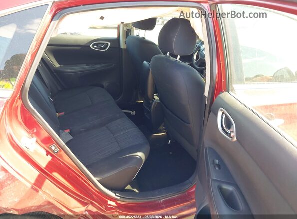 3N1AB7AP1GL640561 2016 NISSAN SENTRA Red Widok naklejki z numerem VIN
