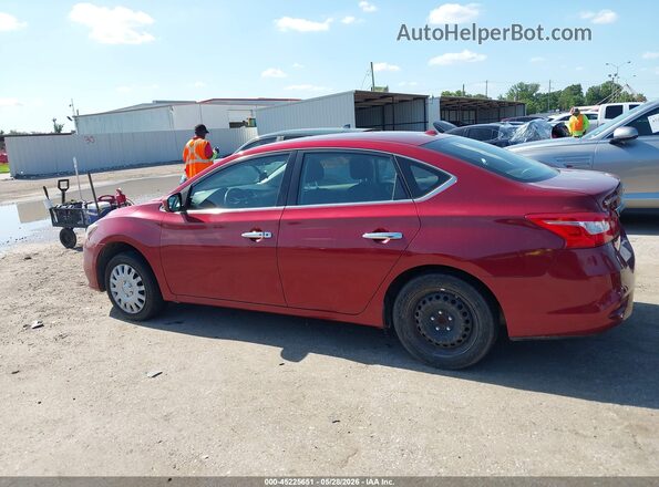 3N1AB7AP1GL640561 2016 NISSAN SENTRA Red Widok wnętrza z tyłu