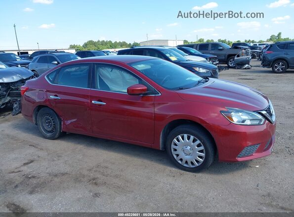 3N1AB7AP1GL640561 2016 NISSAN SENTRA Red Widok zestawu wskaźników