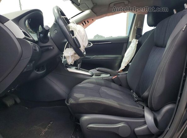 3N1AB7AP1HY244747 2017 NISSAN SENTRA Black Вид салону спереду