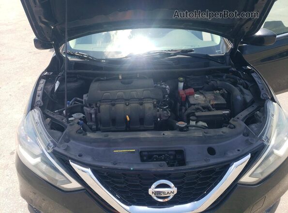 3N1AB7AP1HY244747 2017 NISSAN SENTRA Black Вид задньої частини салону