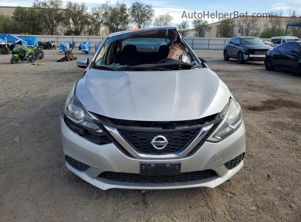 3N1AB7AP1HY287534 2017 NISSAN SENTRA Silver Դիմացի տեսք