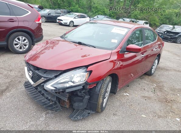 3N1AB7AP1HY366752 2017 NISSAN SENTRA Красный 