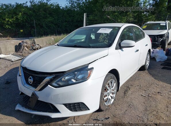 3N1AB7AP1HY378819 2017 NISSAN SENTRA White Առջևի ձախ երեք քառորդ տեսարան