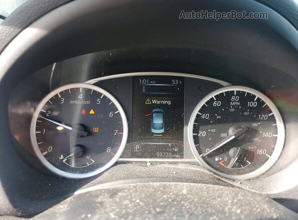 3N1AB7AP1JL633830 2018 NISSAN SENTRA Black Вид щитка приладів