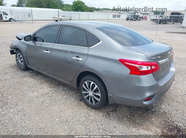 3N1AB7AP1KY209374 2019 NISSAN SENTRA Gray Trasero izquierdo