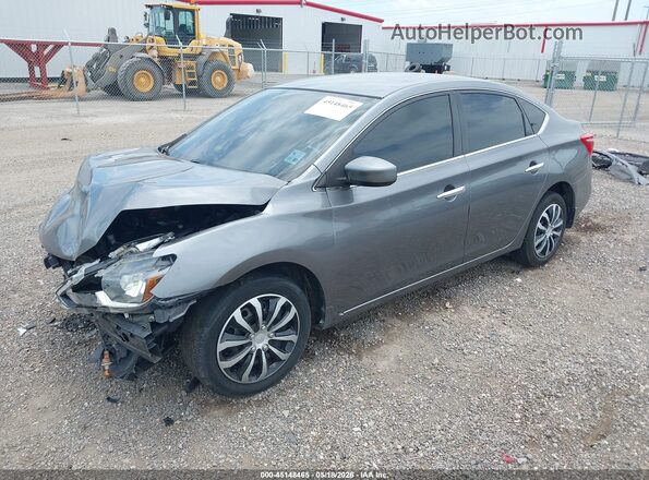 3N1AB7AP1KY209374 2019 NISSAN SENTRA Gray Vista tres cuartos delantera izquierda