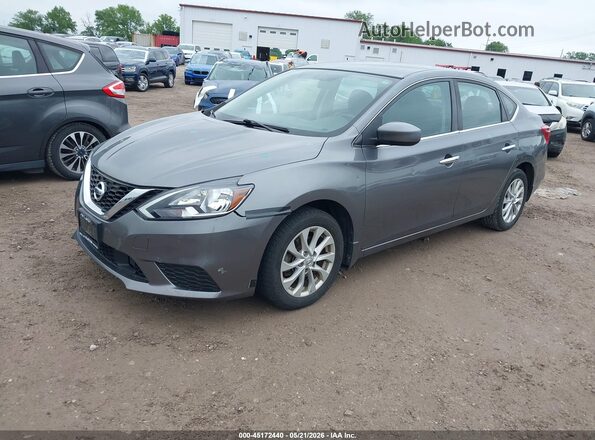 3N1AB7AP1KY294491 2019 NISSAN SENTRA Gray Vista tres cuartos delantera izquierda