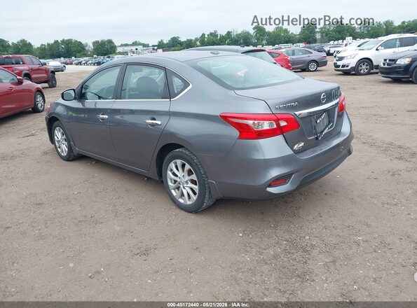 3N1AB7AP1KY294491 2019 NISSAN SENTRA Gray Trasero izquierdo