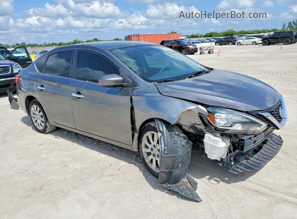 3N1AB7AP1KY318949 2019 NISSAN SENTRA Gray 