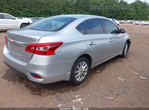 3N1AB7AP1KY418047 2019 NISSAN SENTRA Silver Rear right