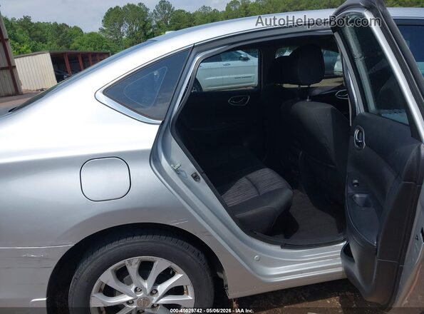 3N1AB7AP1KY418047 2019 NISSAN SENTRA Silver VIN sticker view