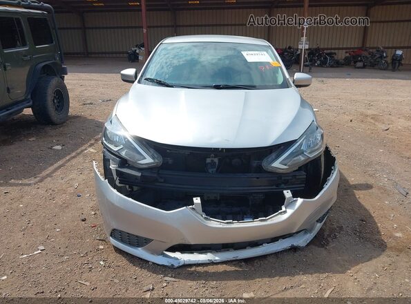 3N1AB7AP1KY418047 2019 NISSAN SENTRA Silver Rear interior view