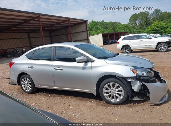 3N1AB7AP1KY418047 2019 NISSAN SENTRA Silver 360 interior view