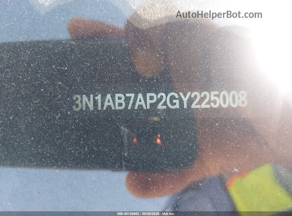 3N1AB7AP2GY225008 2016 NISSAN SENTRA Белый 