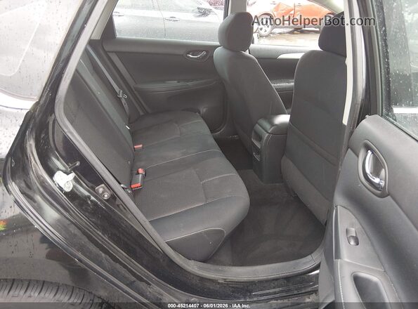 3N1AB7AP2GY316358 2016 NISSAN SENTRA Black Widok tylnych siedzeń