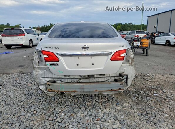 3N1AB7AP2HL670055 2017 NISSAN SENTRA Silver Вид ззаду