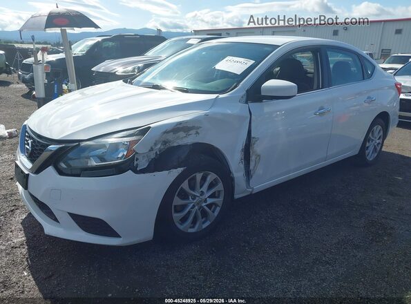 3N1AB7AP2JL629351 2018 NISSAN SENTRA White Vista tres cuartos delantera izquierda