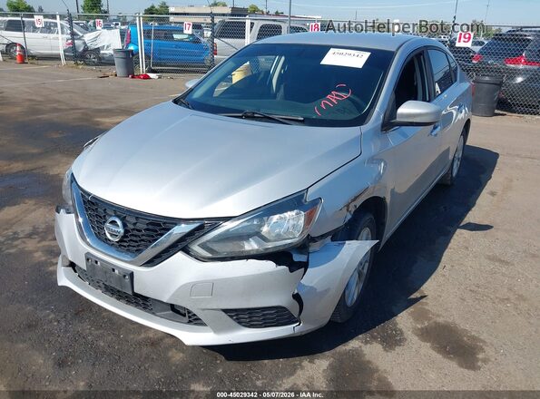 3N1AB7AP2JL640124 2018 NISSAN SENTRA Silver წინა მარცხენა ხედი სამი მეოთხედიდან