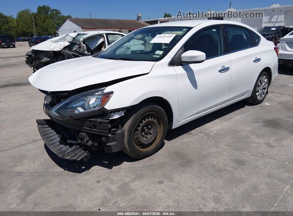 3N1AB7AP2KY240567 2019 NISSAN SENTRA White Przód lewy
