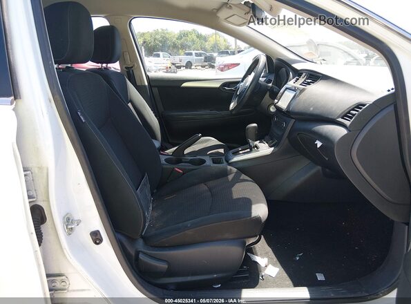3N1AB7AP2KY240567 2019 NISSAN SENTRA White Widok wnętrza z przodu