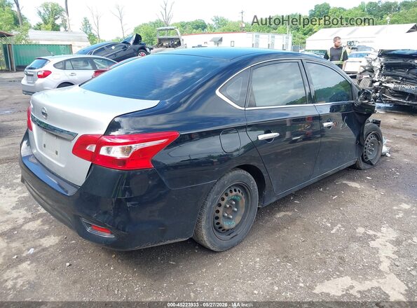 3N1AB7AP2KY341768 2019 NISSAN SENTRA Black უკანა მარჯვენა