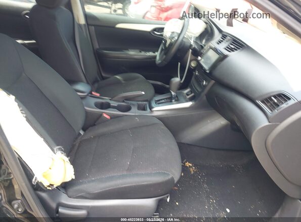 3N1AB7AP2KY341768 2019 NISSAN SENTRA Black წინა სალონის ხედი