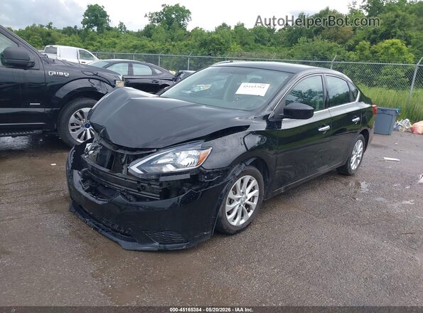 3N1AB7AP2KY400463 2019 NISSAN SENTRA Black Передня ліва чверть