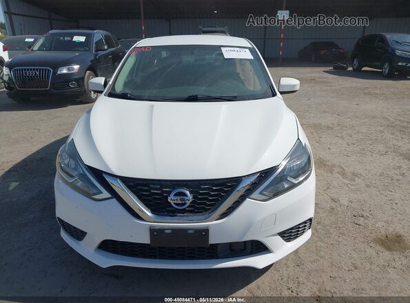 3N1AB7AP2KY403573 2019 NISSAN SENTRA White Սարքավորումների վահանակի տեսք