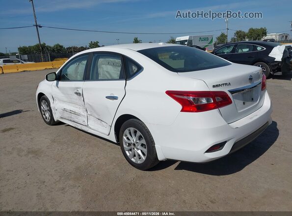 3N1AB7AP2KY403573 2019 NISSAN SENTRA White Հետևի ձախ